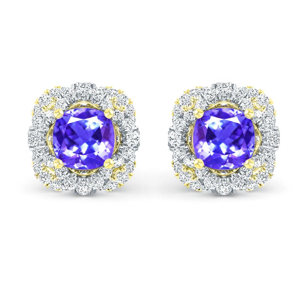 Yellow Gold/White Gold - Tanzanite