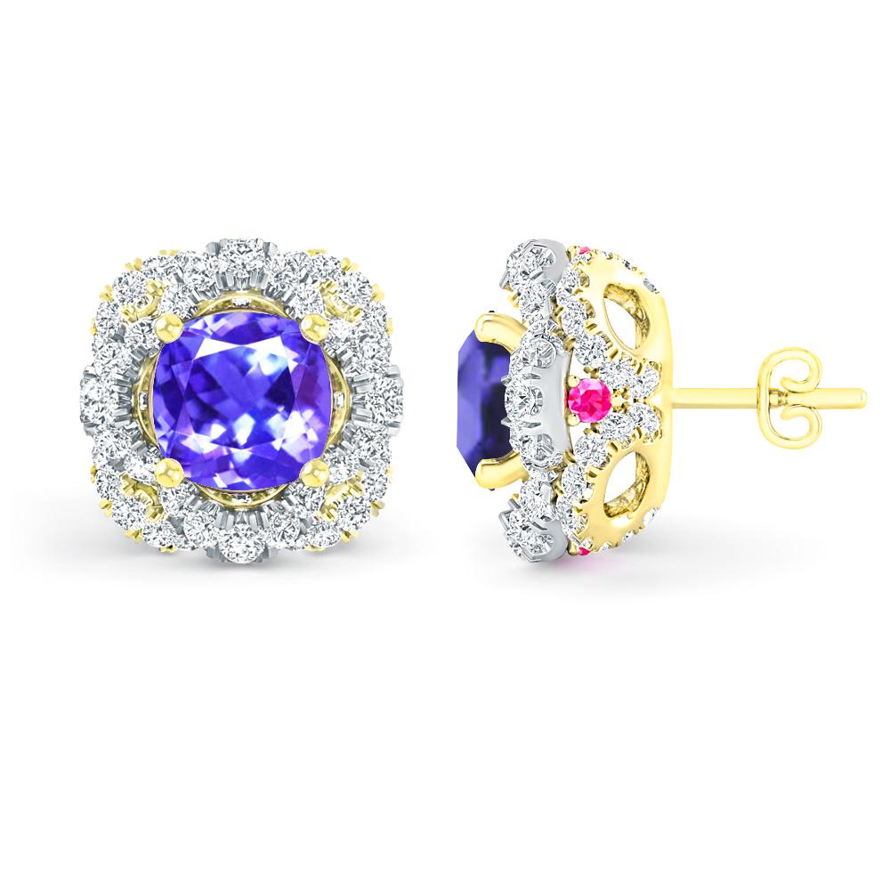 Yellow Gold/White Gold - Tanzanite
