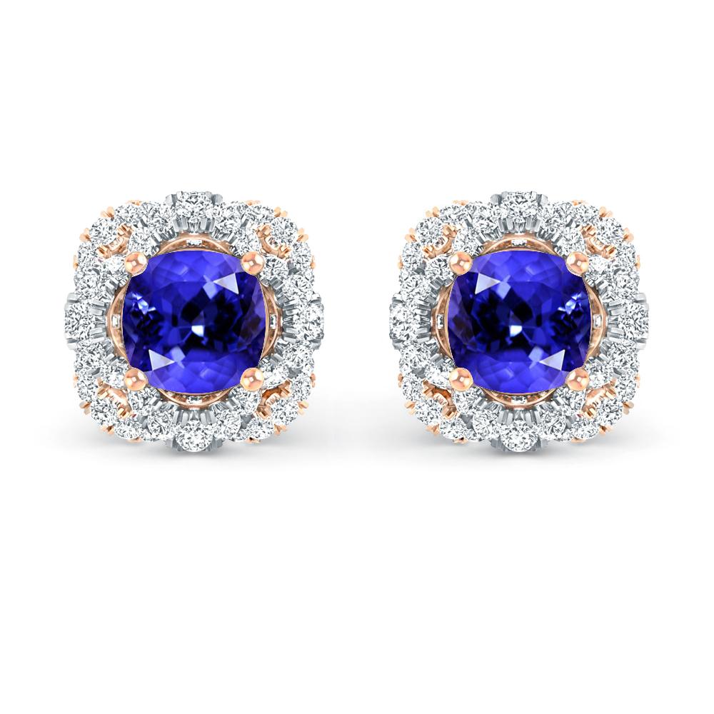 Rose Gold/White Gold - Tanzanite