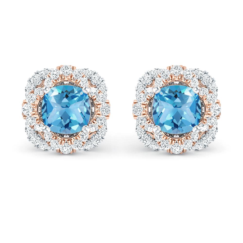 White Gold - Blue Topaz