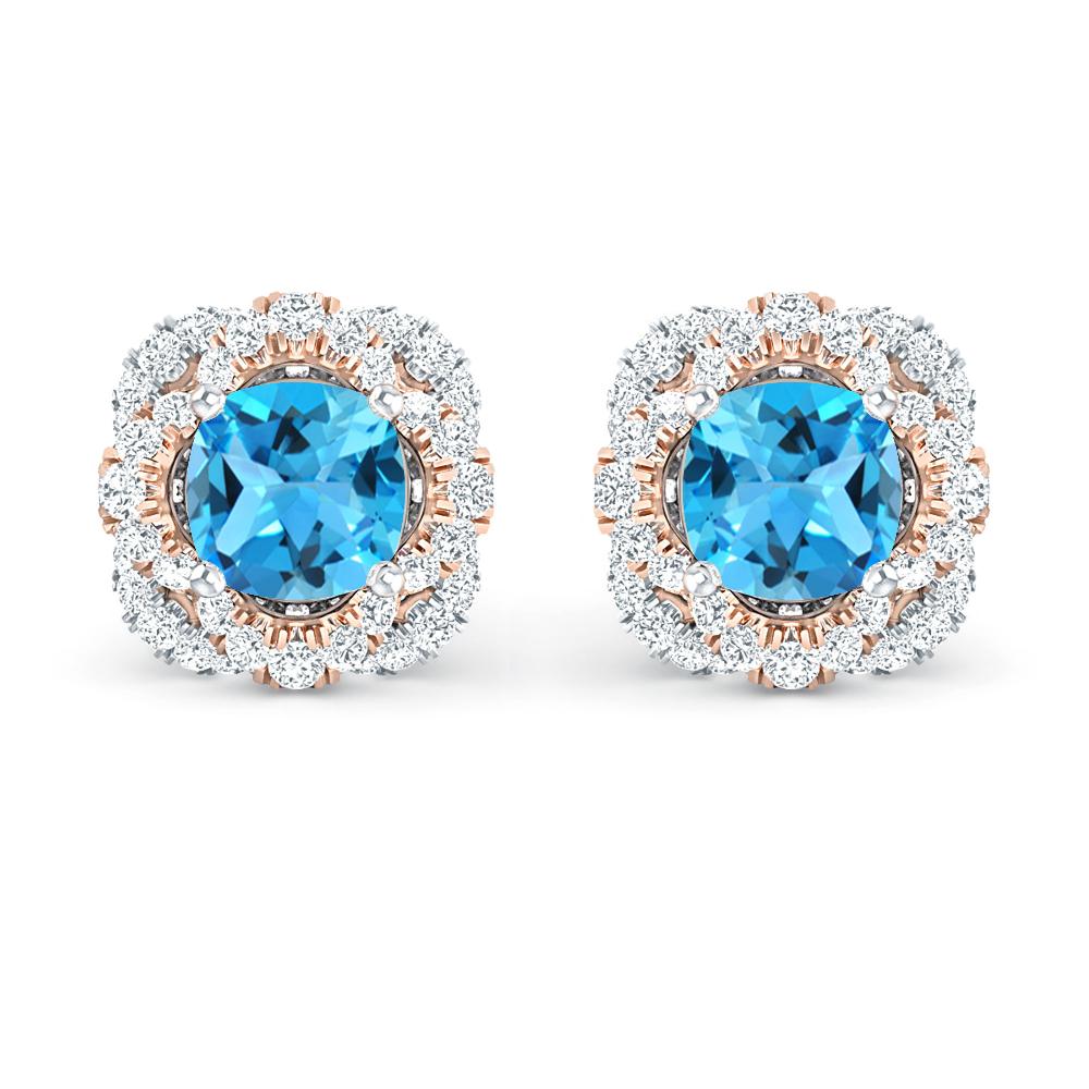 White Gold - Blue Topaz