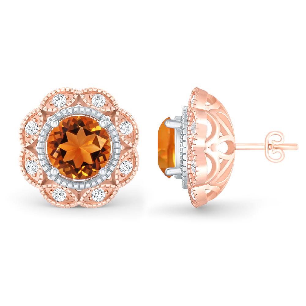 Rose Gold - Citrine