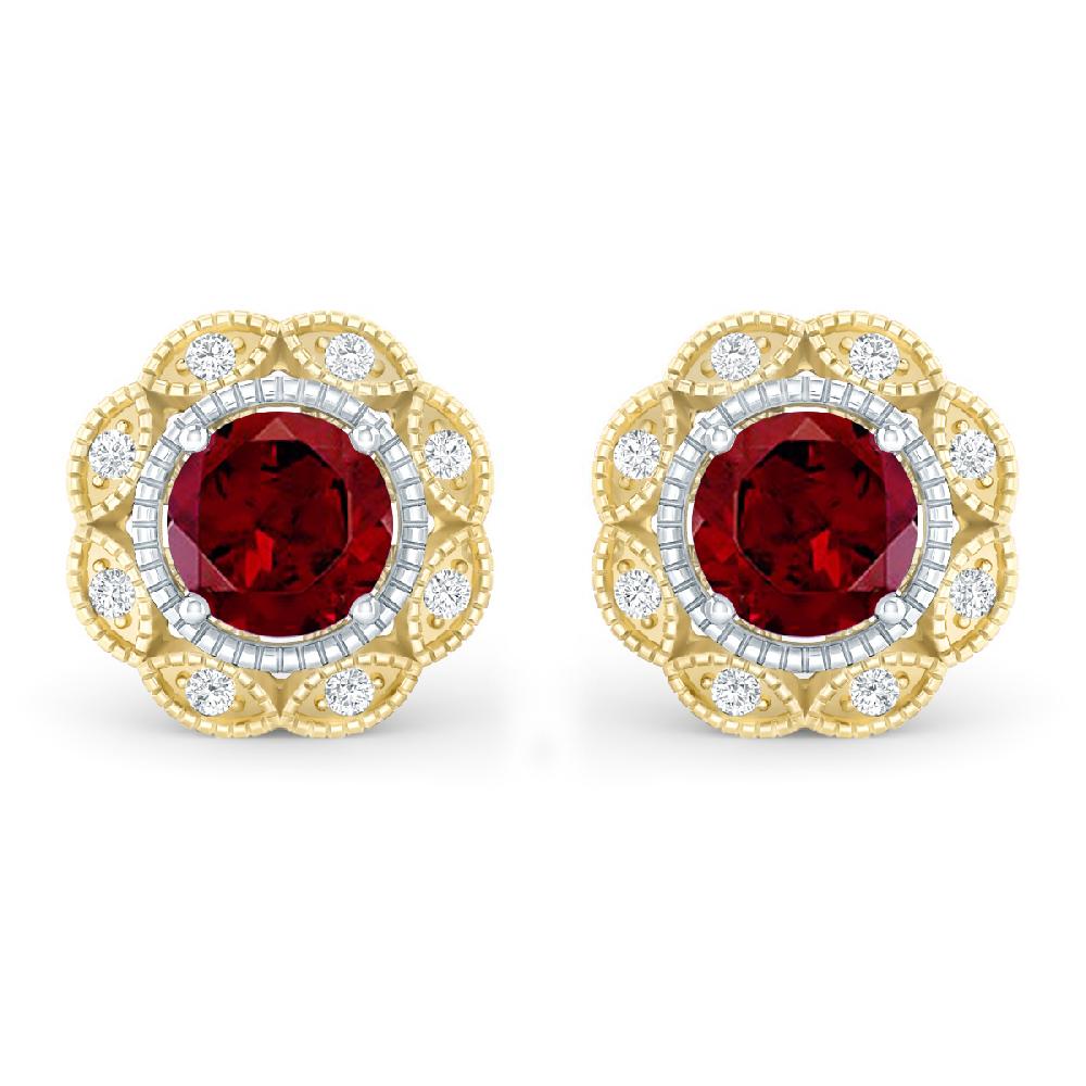 Yellow Gold - Garnet