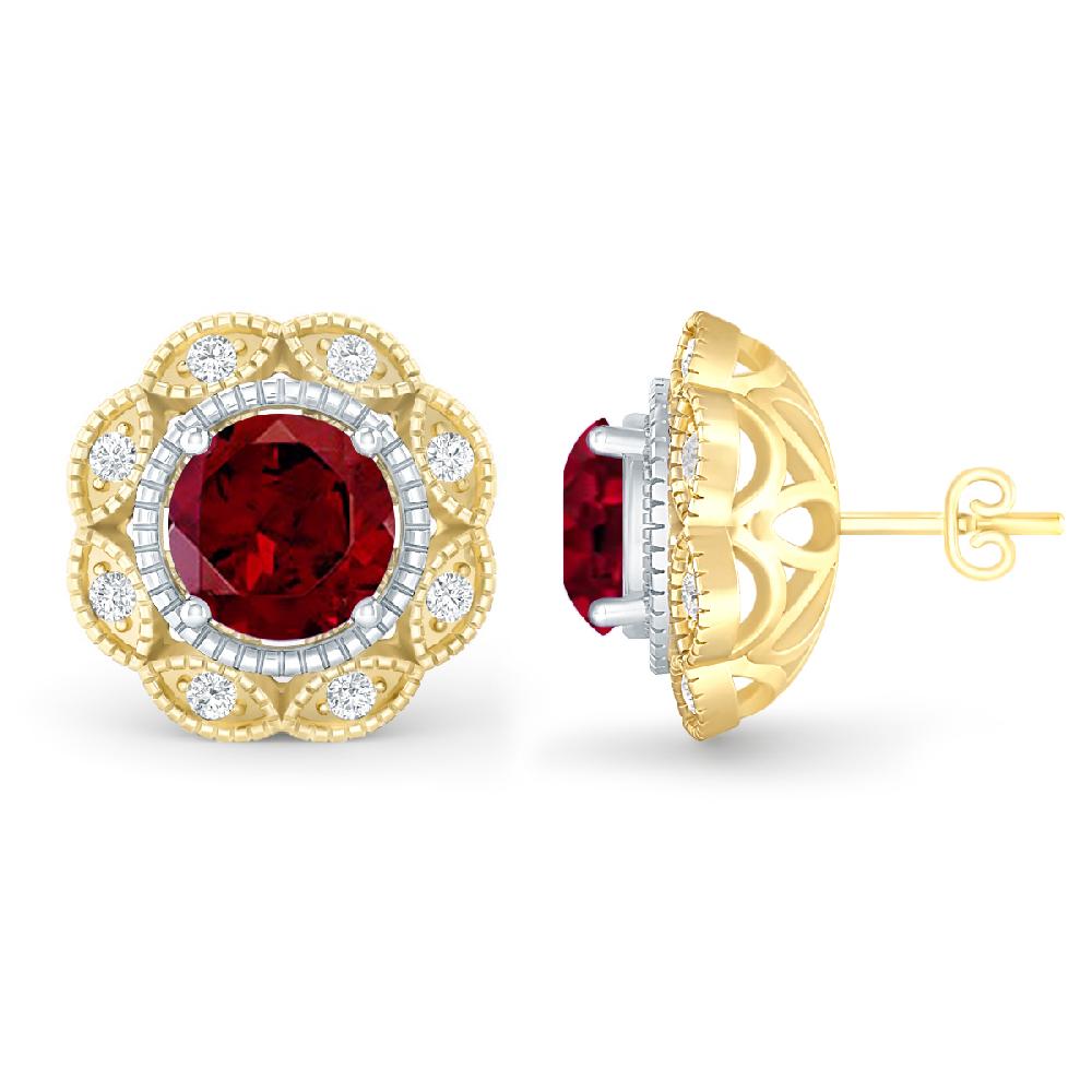 Yellow Gold - Garnet