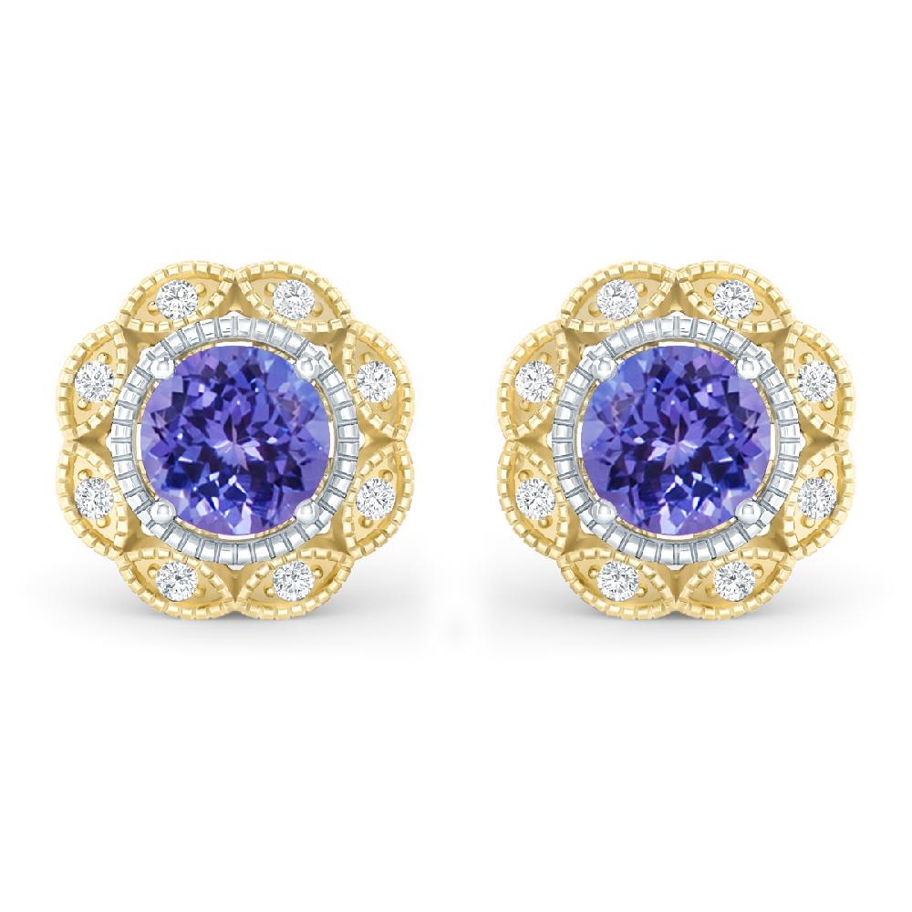 Yellow Gold - Tanzanite