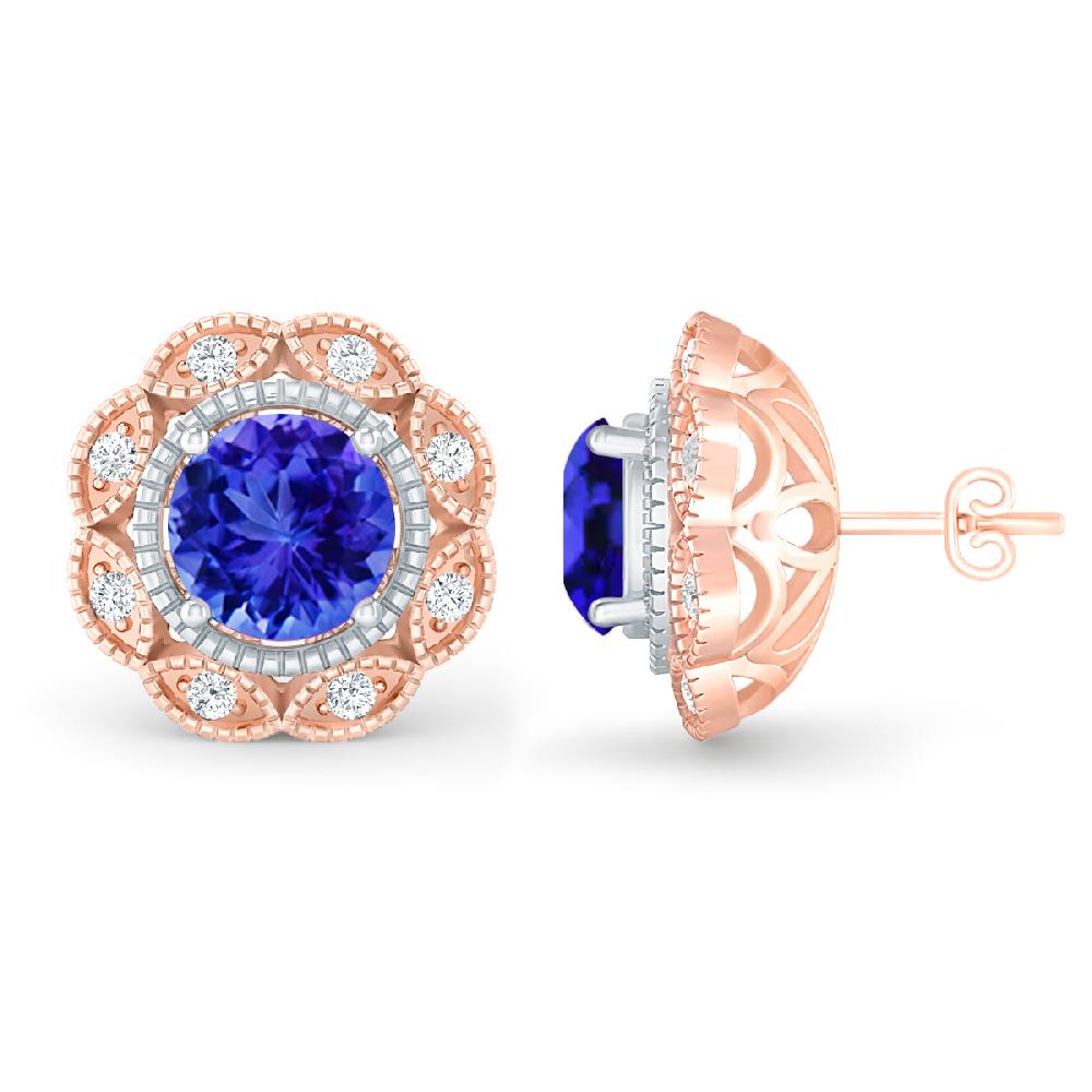 Rose Gold - Tanzanite