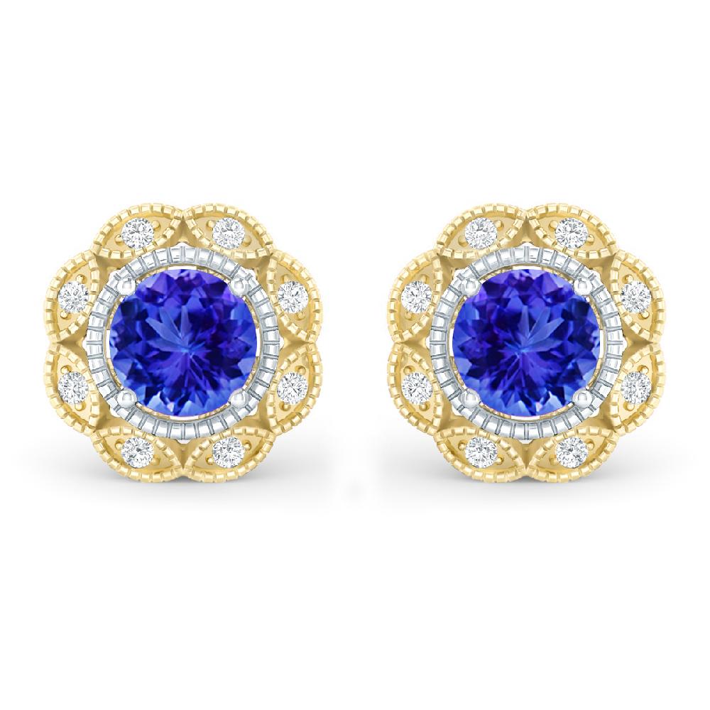 Yellow Gold - Tanzanite