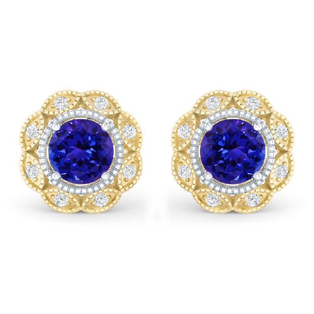 Yellow Gold - Tanzanite