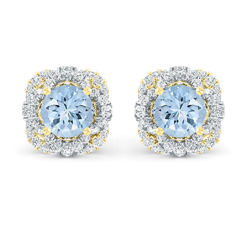 Yellow Gold - Aquamarine