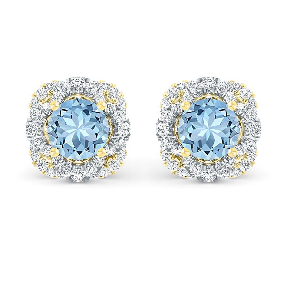 Yellow Gold - Aquamarine