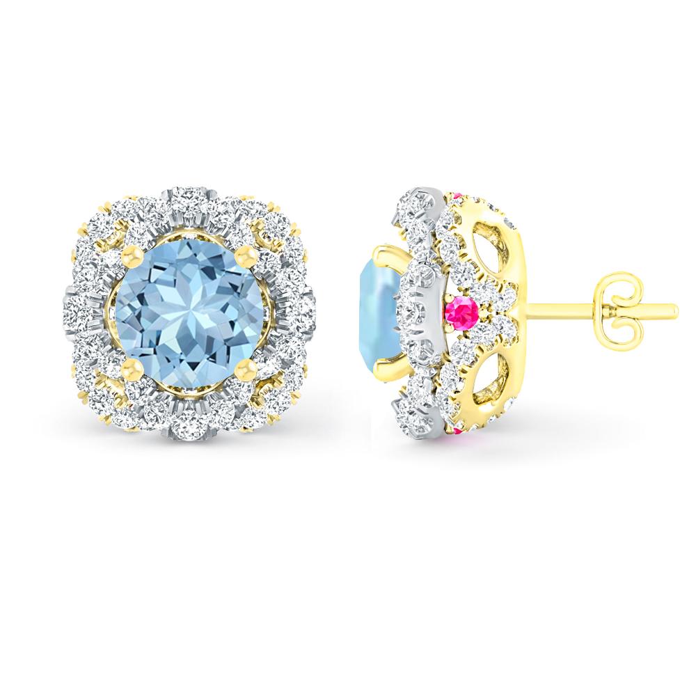 Yellow Gold - Aquamarine