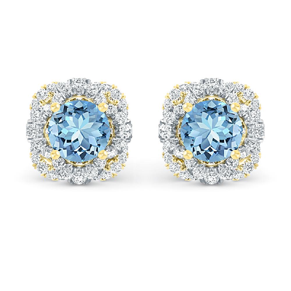 Yellow Gold - Aquamarine