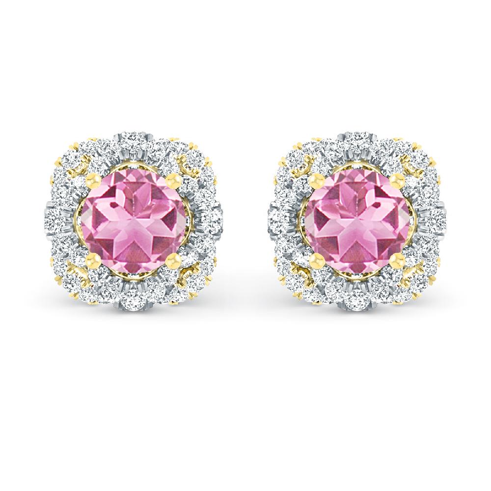 Yellow Gold - Pink Tourmaline