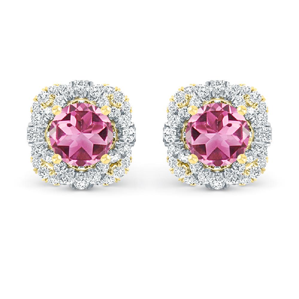 Yellow Gold - Pink Tourmaline