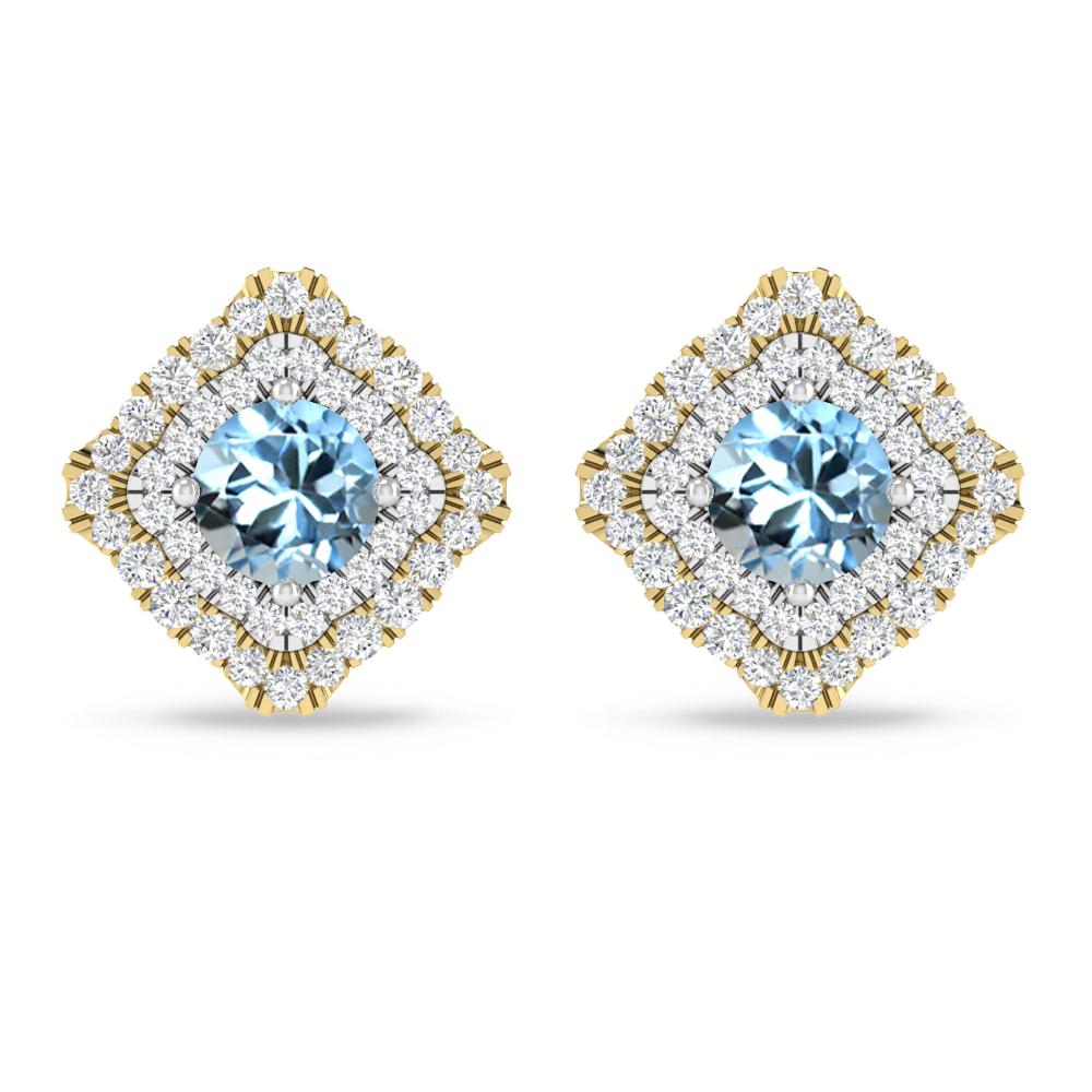 Yellow Gold - Aquamarine