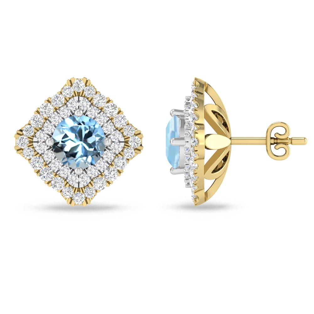 Yellow Gold - Aquamarine