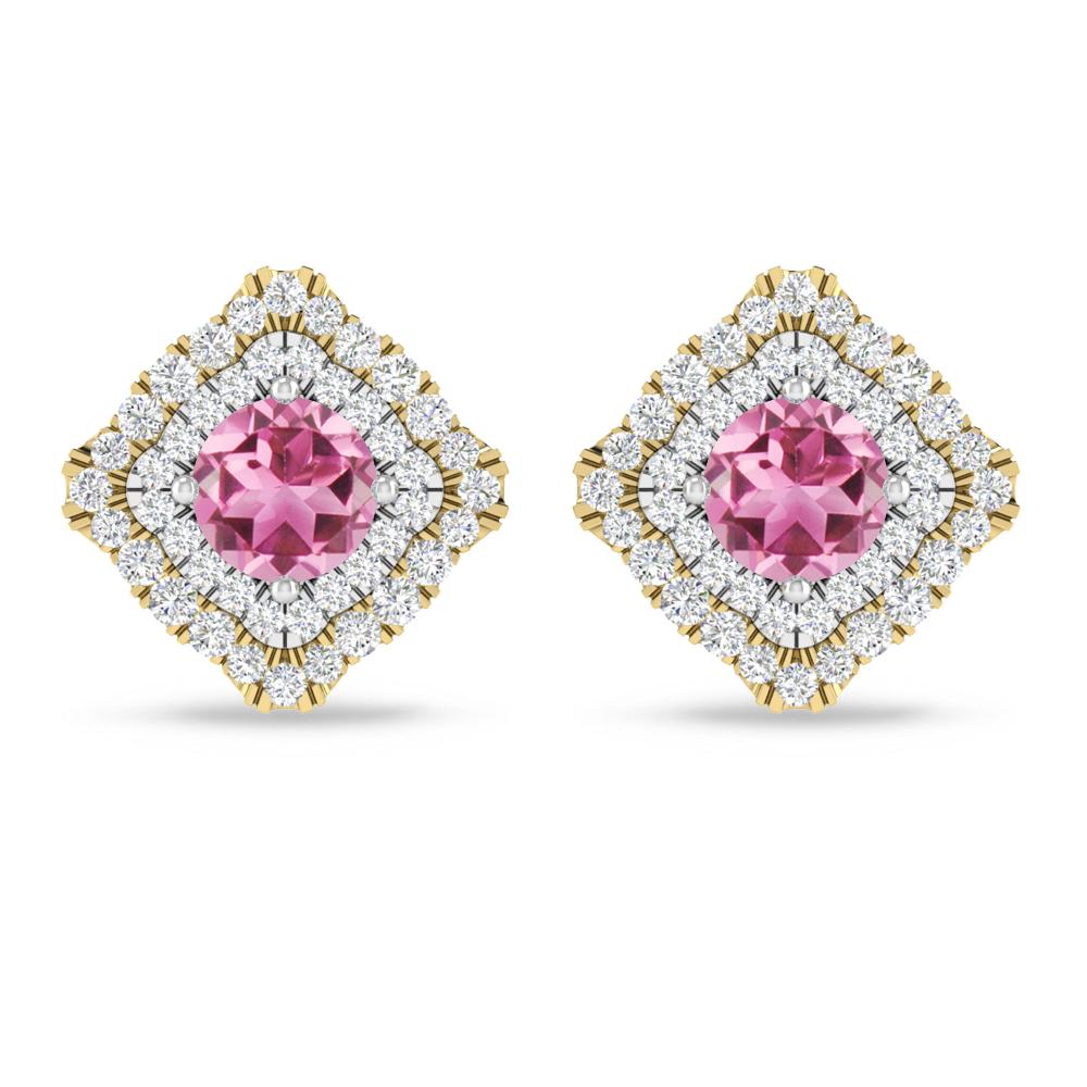Yellow Gold - Pink Tourmaline