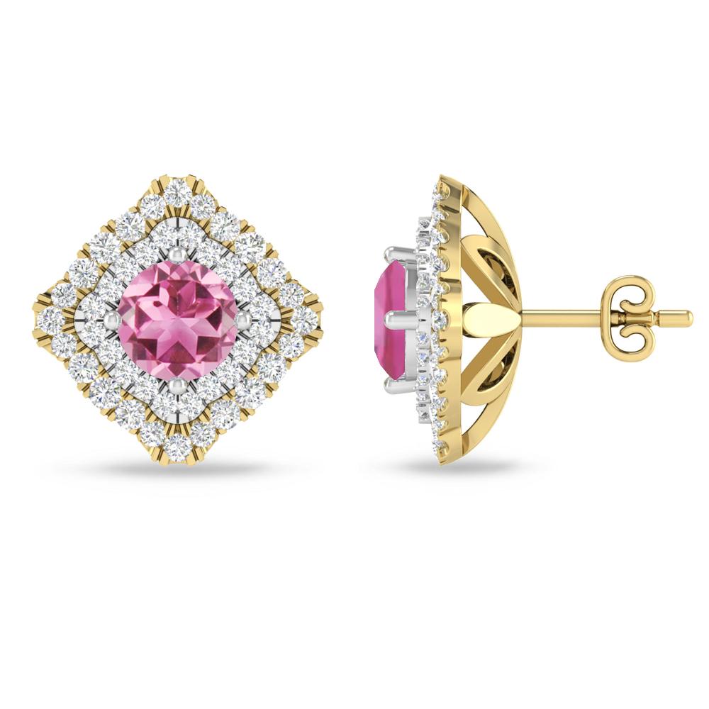 Yellow Gold - Pink Tourmaline