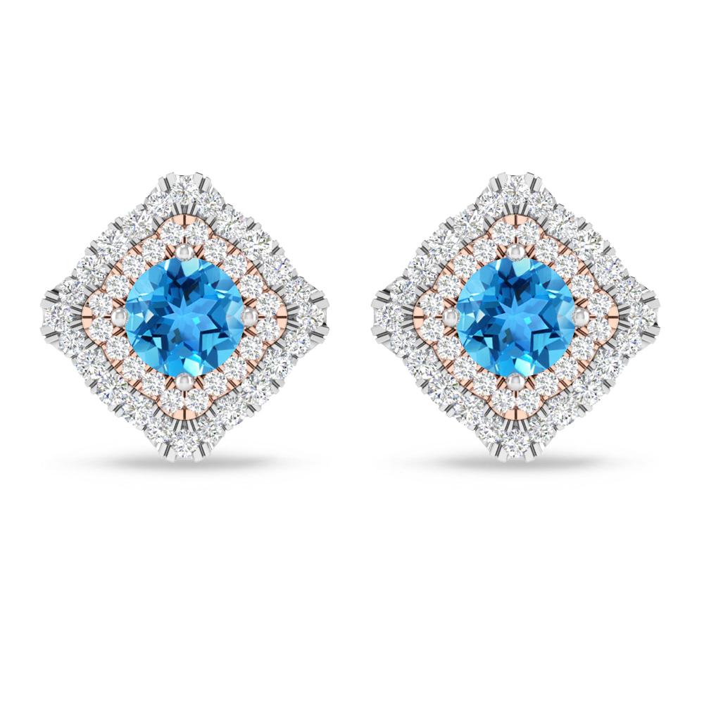 White Gold - Blue Topaz