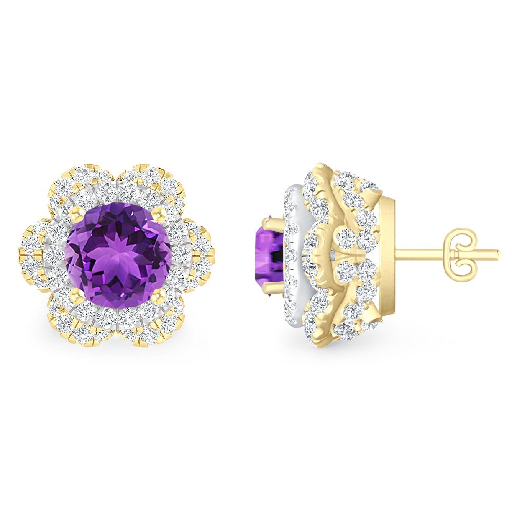 Yellow Gold - Amethyst