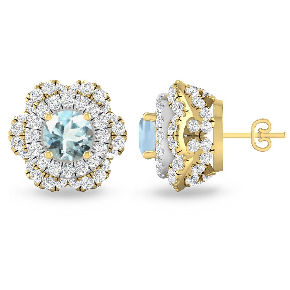 Yellow Gold - Aquamarine