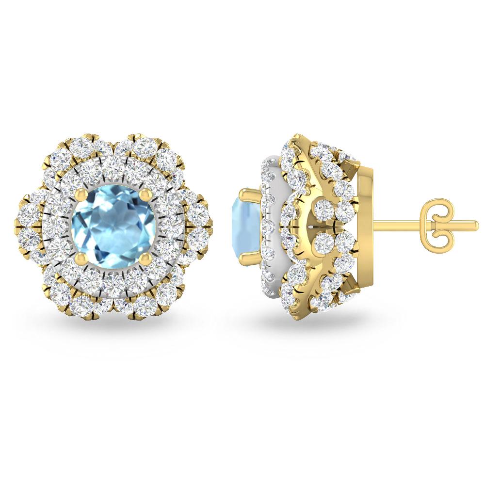 Yellow Gold - Aquamarine