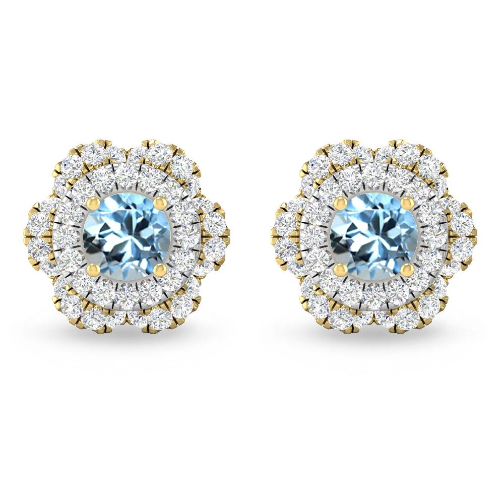 Yellow Gold - Aquamarine