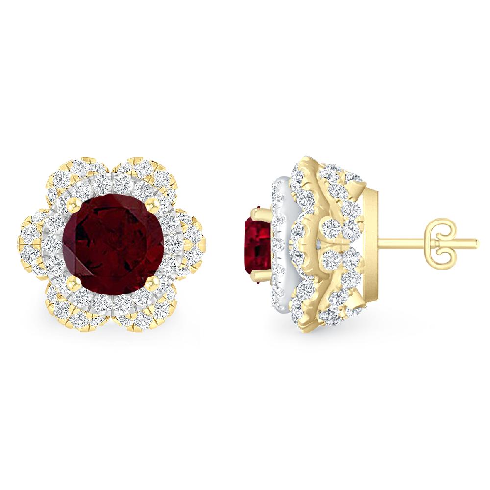 Yellow Gold - Garnet