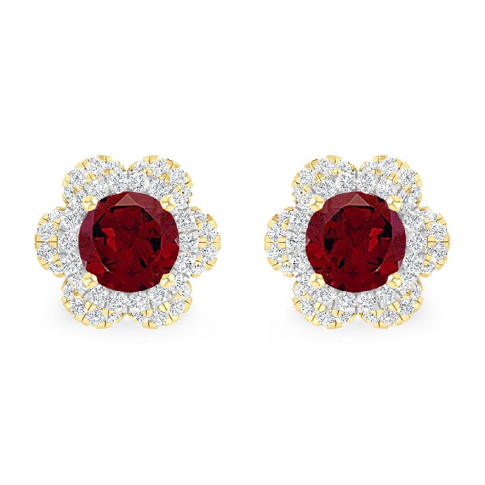 Yellow Gold - Garnet