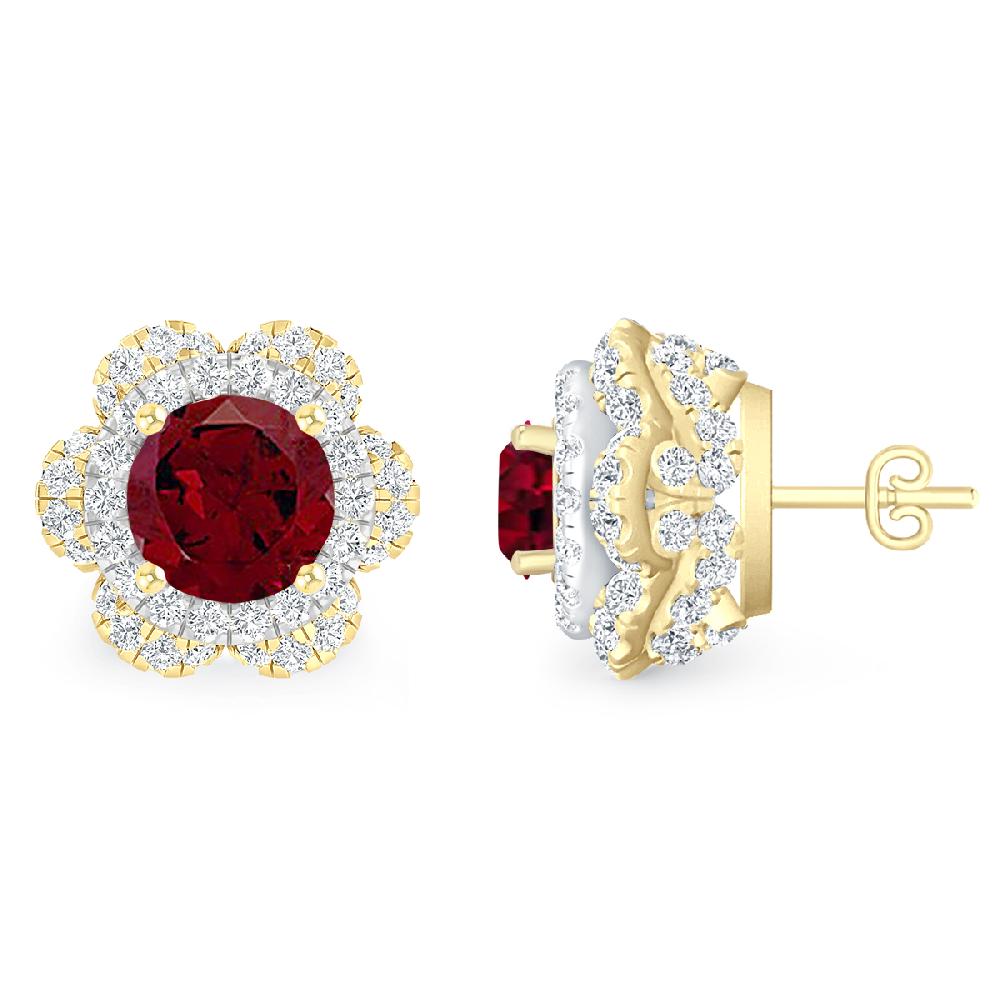 Yellow Gold - Garnet