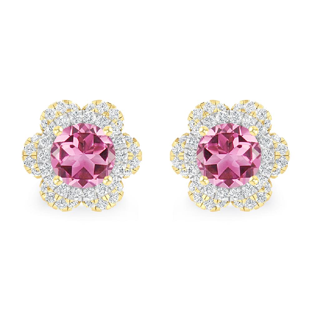 Yellow Gold - Pink Tourmaline
