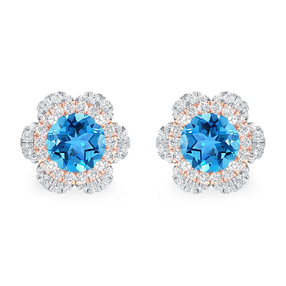 White Gold - Blue Topaz