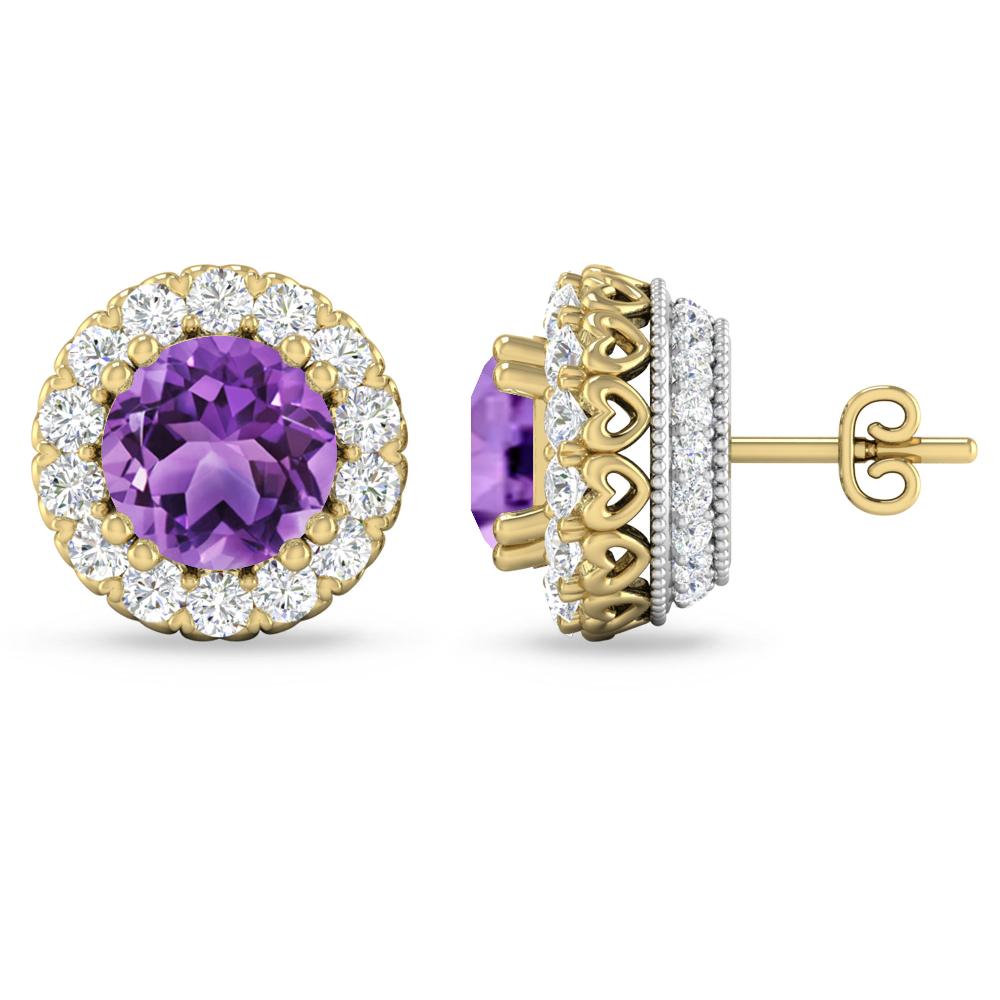 Yellow Gold - Amethyst