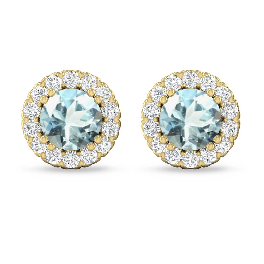 Yellow Gold - Aquamarine