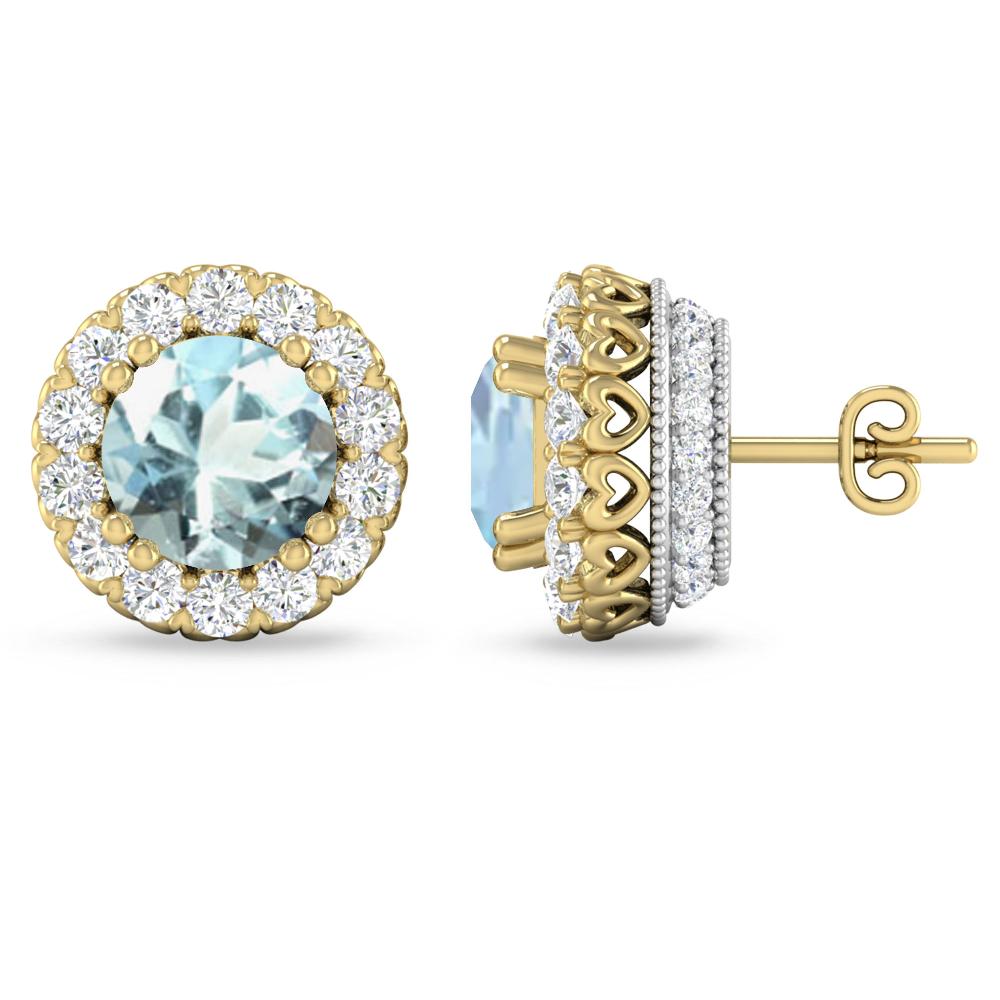 Yellow Gold - Aquamarine