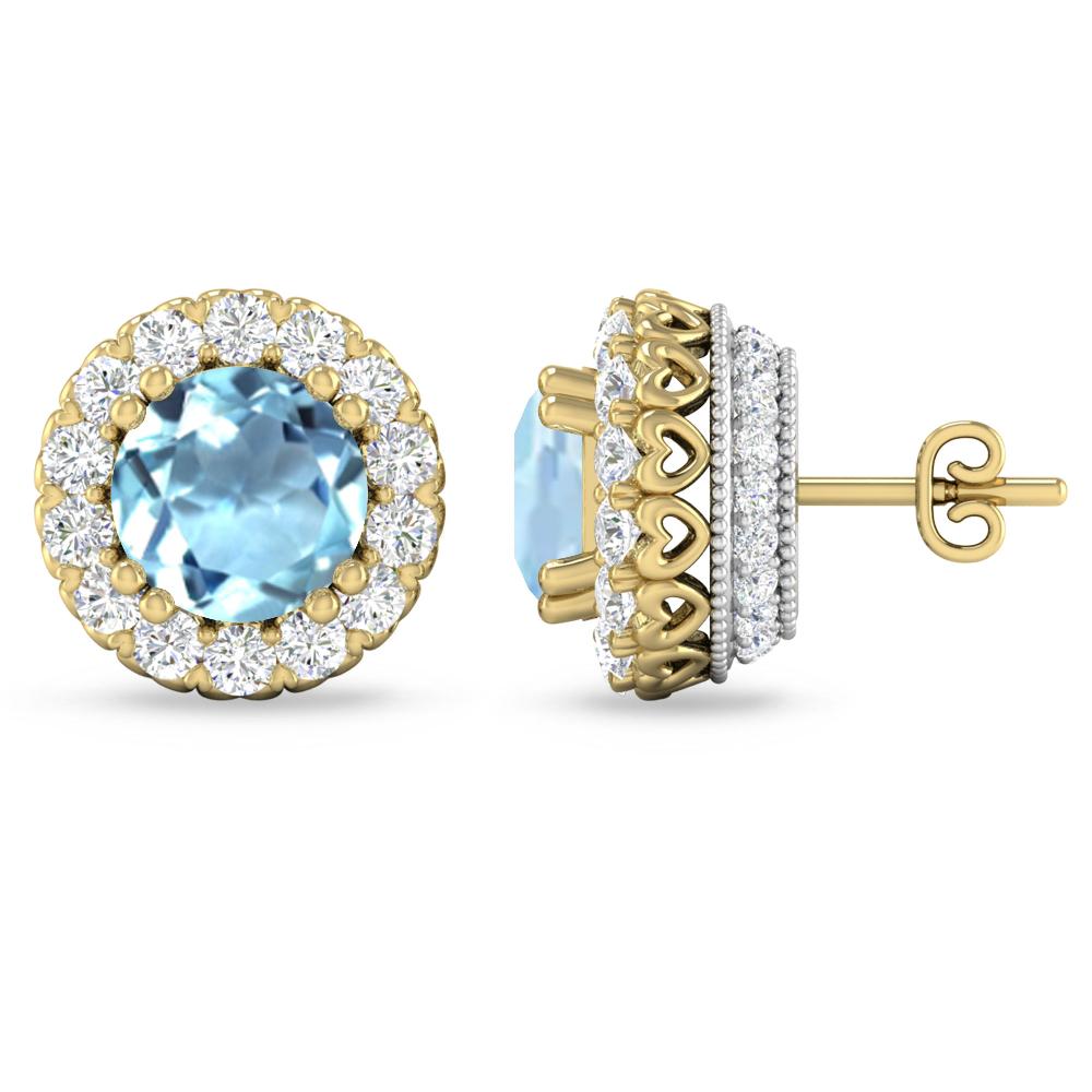 Yellow Gold - Aquamarine