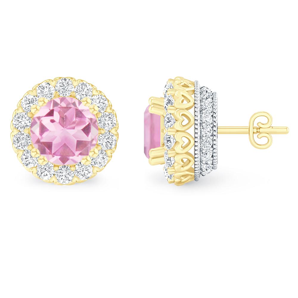 Yellow Gold - Pink Tourmaline