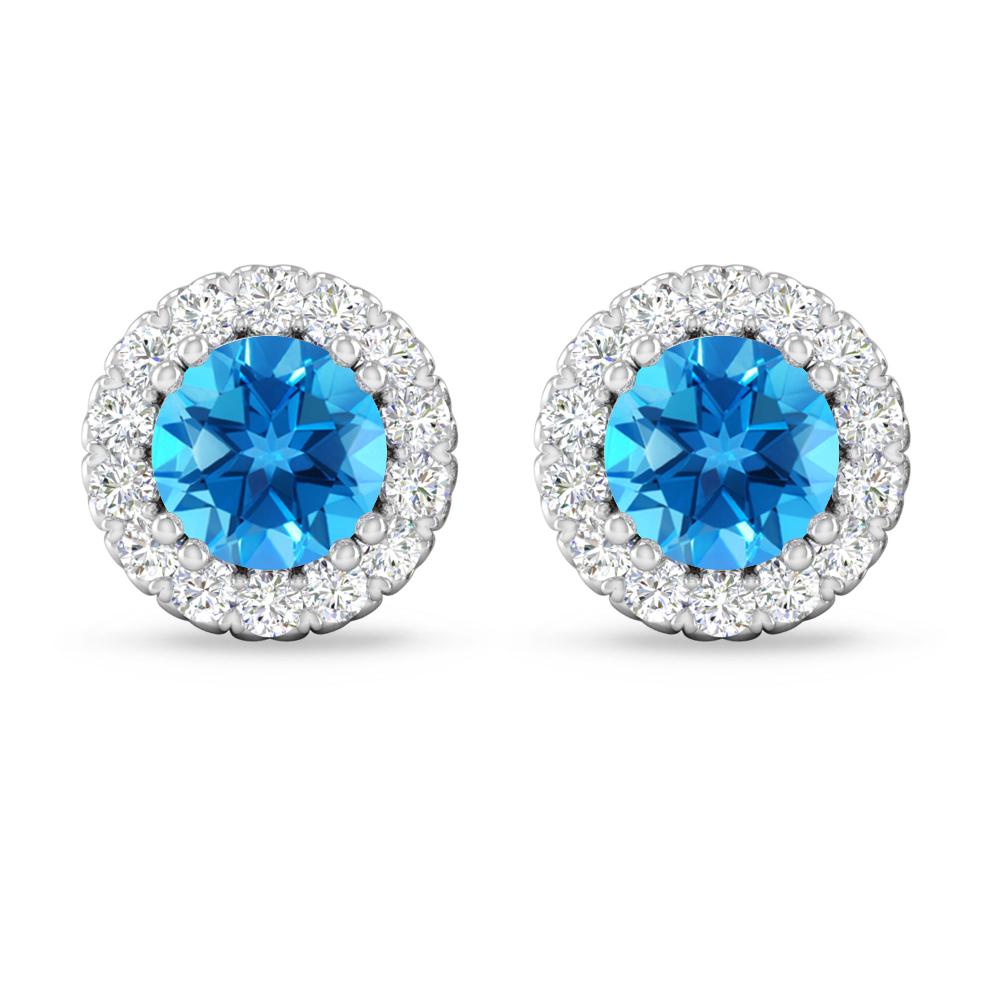 White Gold - Blue Topaz