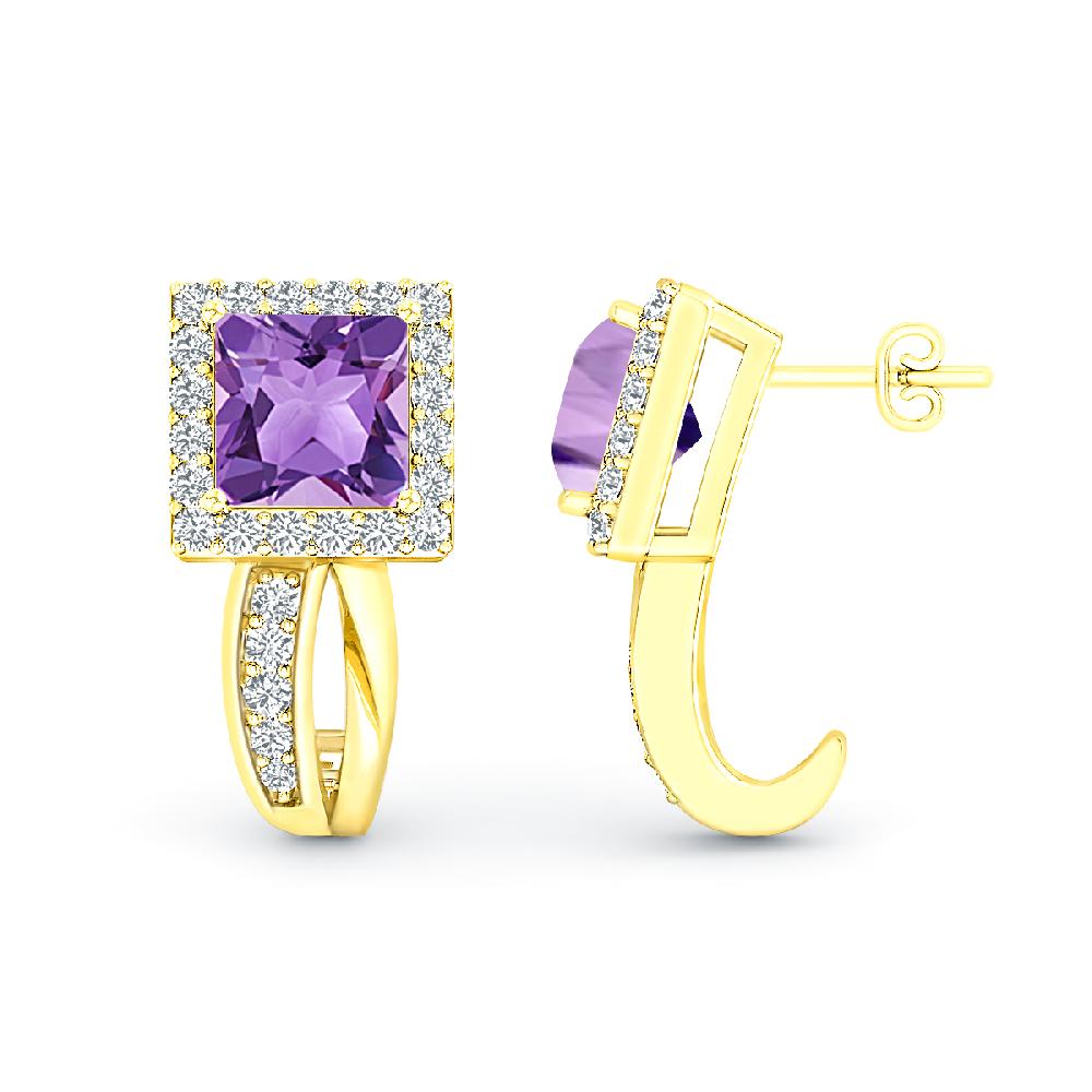 Yellow Gold - Amethyst