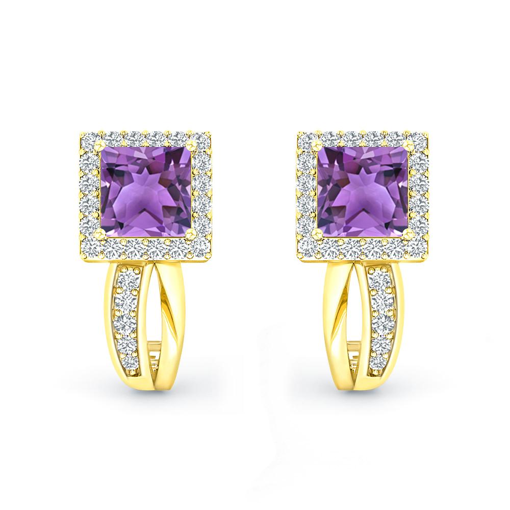 Yellow Gold - Amethyst