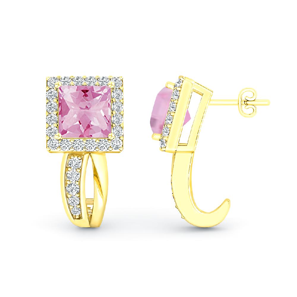 Yellow Gold - Pink Tourmaline