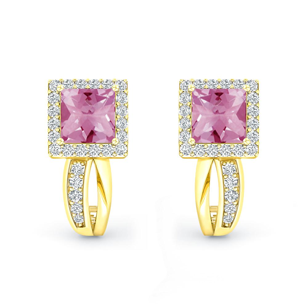 Yellow Gold - Pink Tourmaline