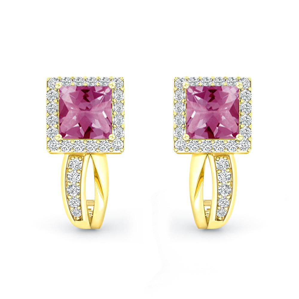 Yellow Gold - Pink Tourmaline