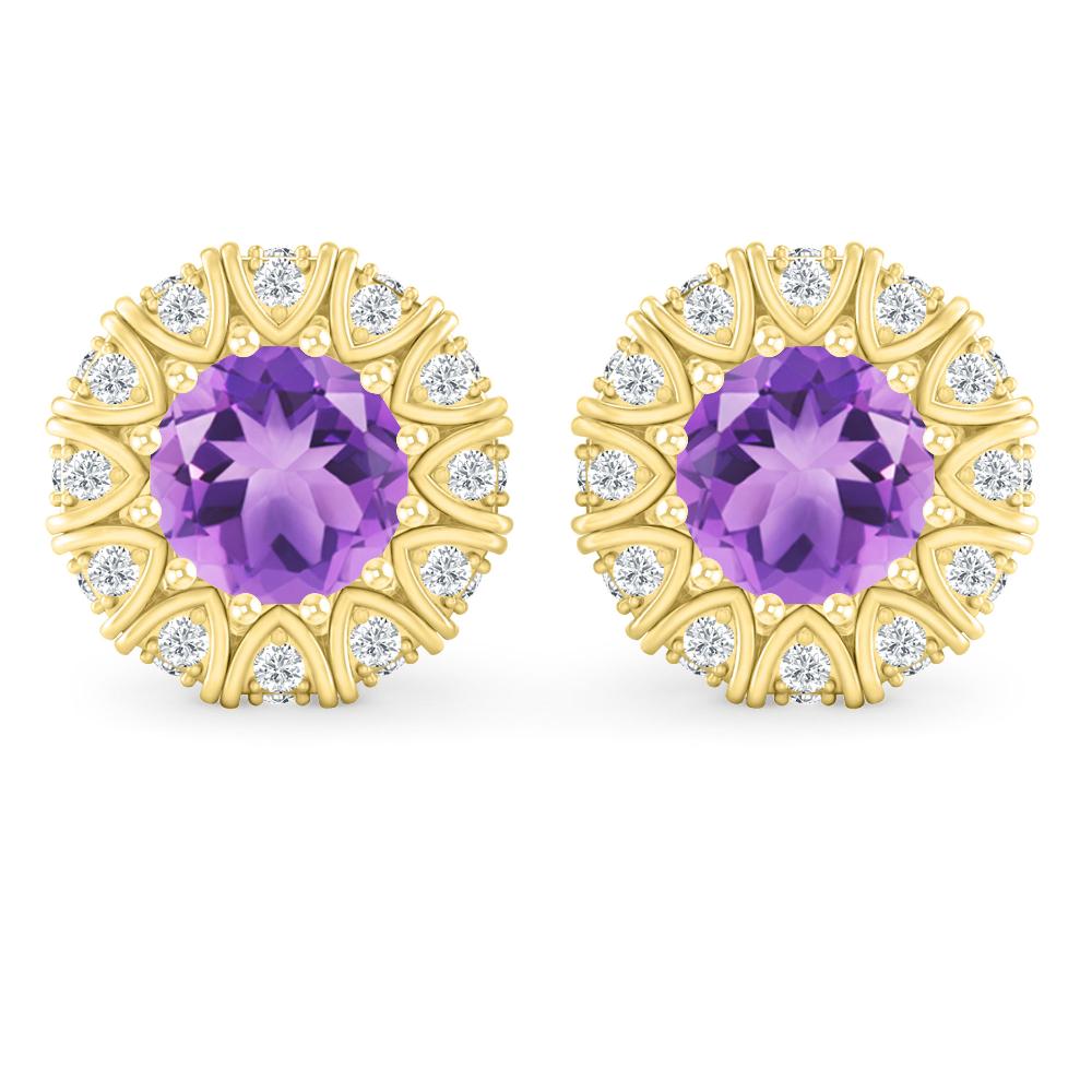 Yellow Gold - Amethyst