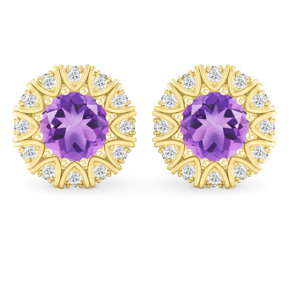 Yellow Gold - Amethyst