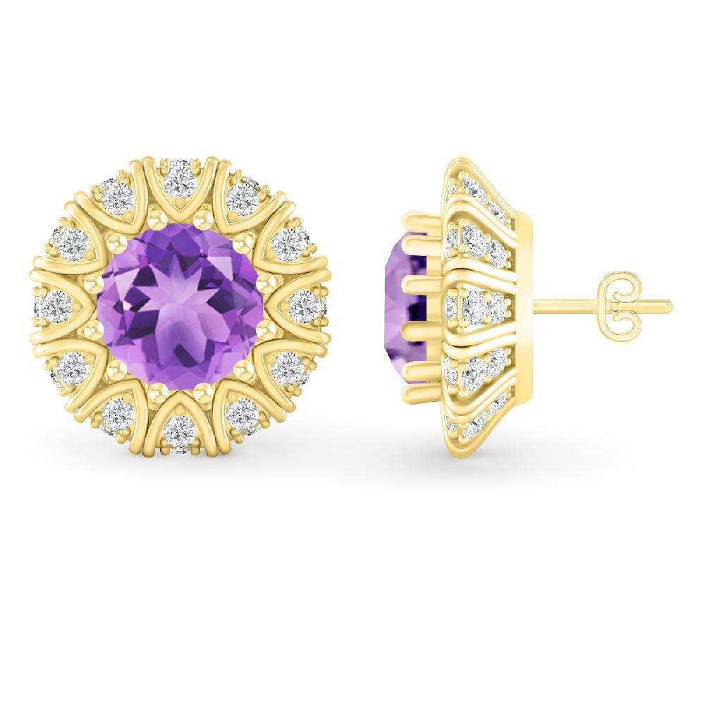 Yellow Gold - Amethyst