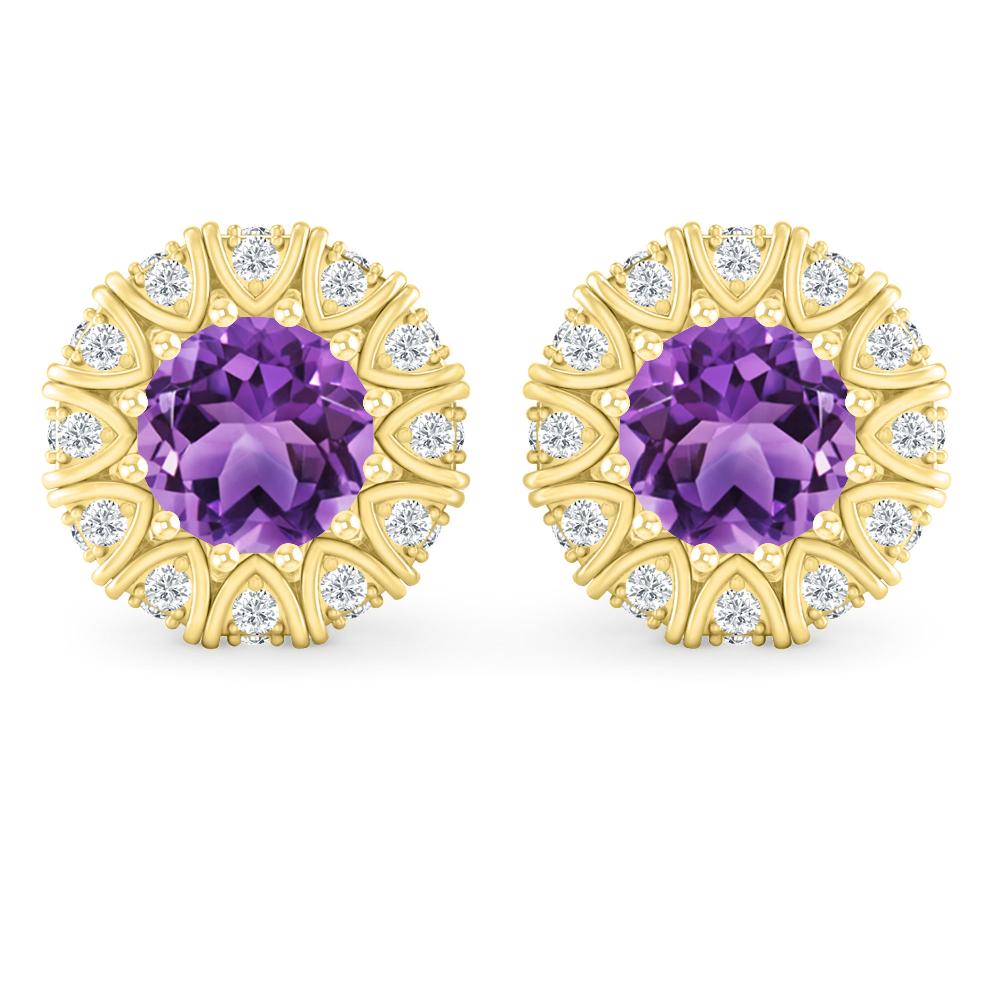 Yellow Gold - Amethyst