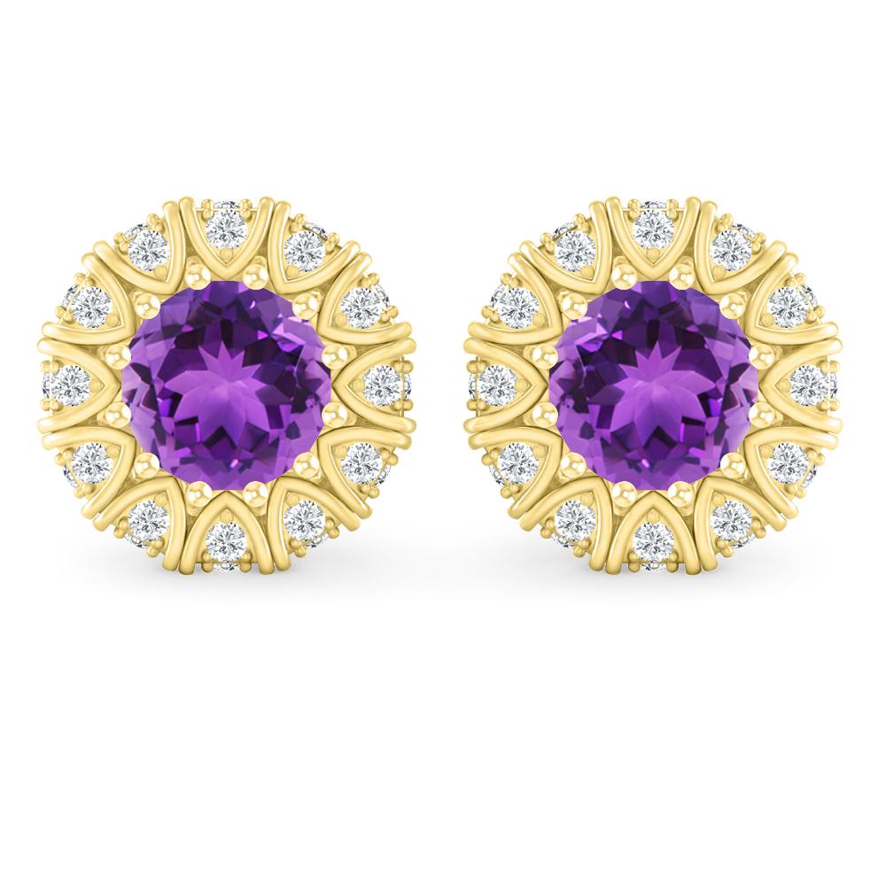 Yellow Gold - Amethyst