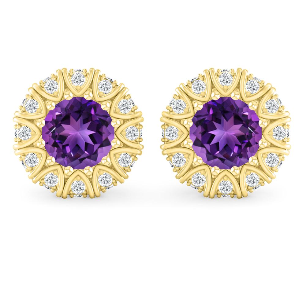 Yellow Gold - Amethyst