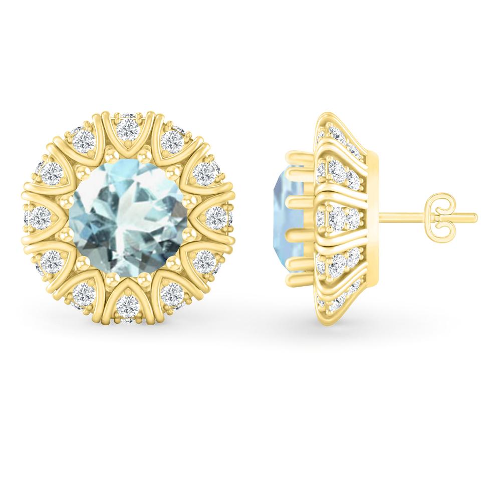 Yellow Gold - Aquamarine